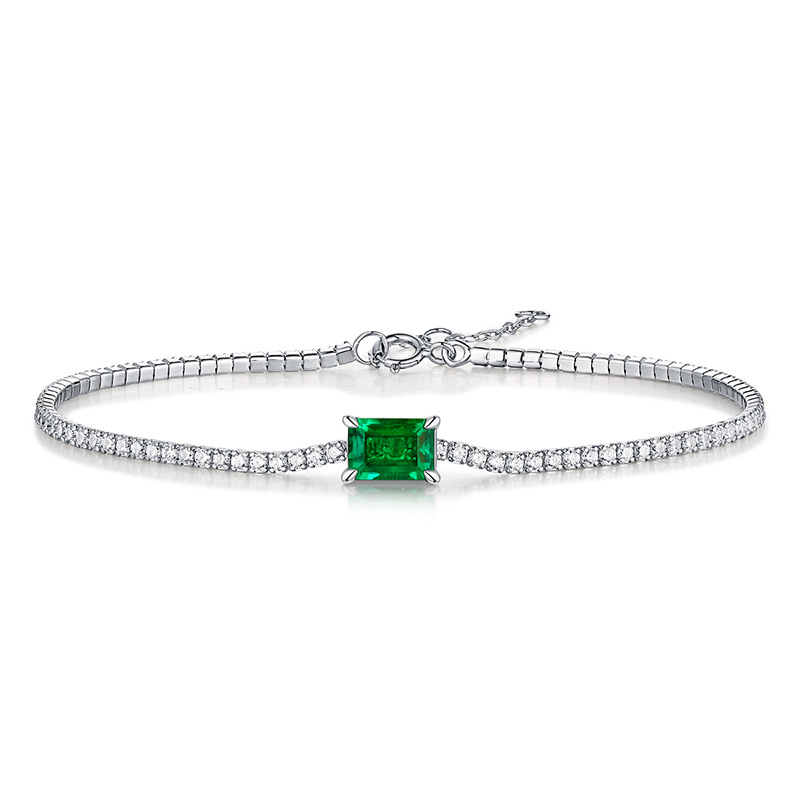 Emerald Bracelet (Solid Silver) - 3 Styles | Abbott Atelier | Artisan  Jewelry