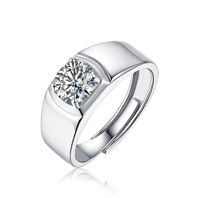 1 Ct Moissanite Diamond Sterling Silver Sparkling Ring - DARM0056-100 ...